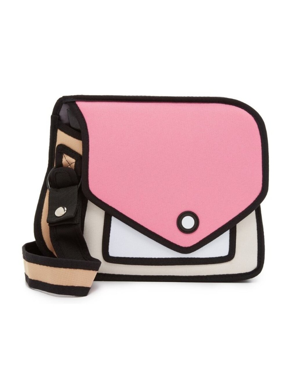 JumpFromPaper Giggle Bag Cartoon Graffiti Crossbody Shoulder Magnetic Adjustable